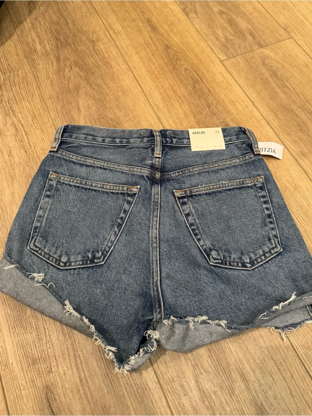 New AGOLDE Parker Long Denim short size 23